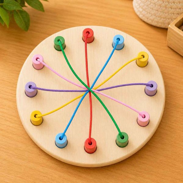 Rainbow Circle Thread Game